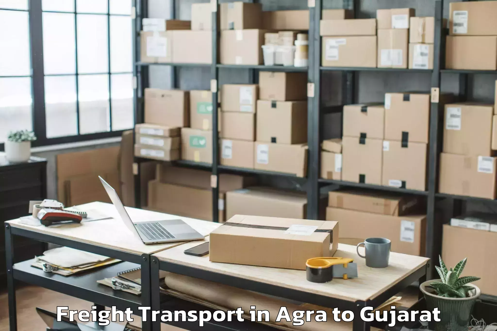 Affordable Agra to Uka Tarsadia University Bardol Freight Transport